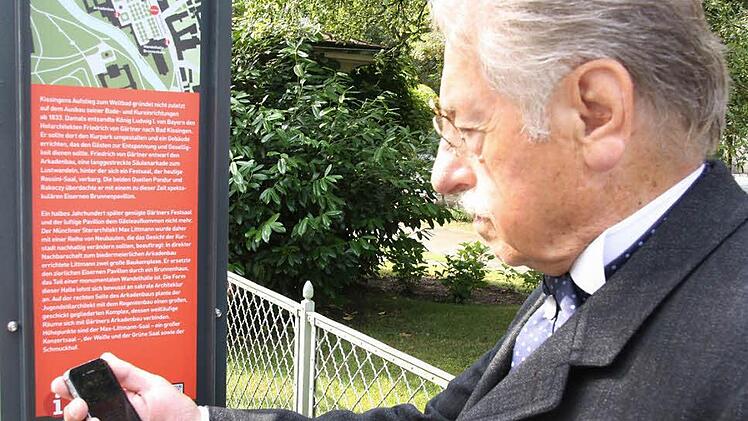 Mit dem Smartphone zu den Bauten des berühmten Architekten Max Littmann (Gerhard Wulz)  Foto: Edgar Bartl
