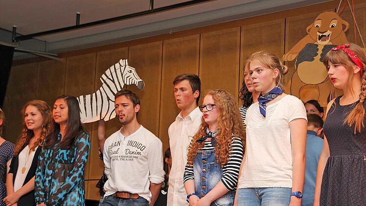 Die Schüler des Philipp-Schönborn-Gymnasiums Münnerstadt begeisterten bei ihrem Sommerkonzert mit Musik und Gesang. Foto: Dieter Britz