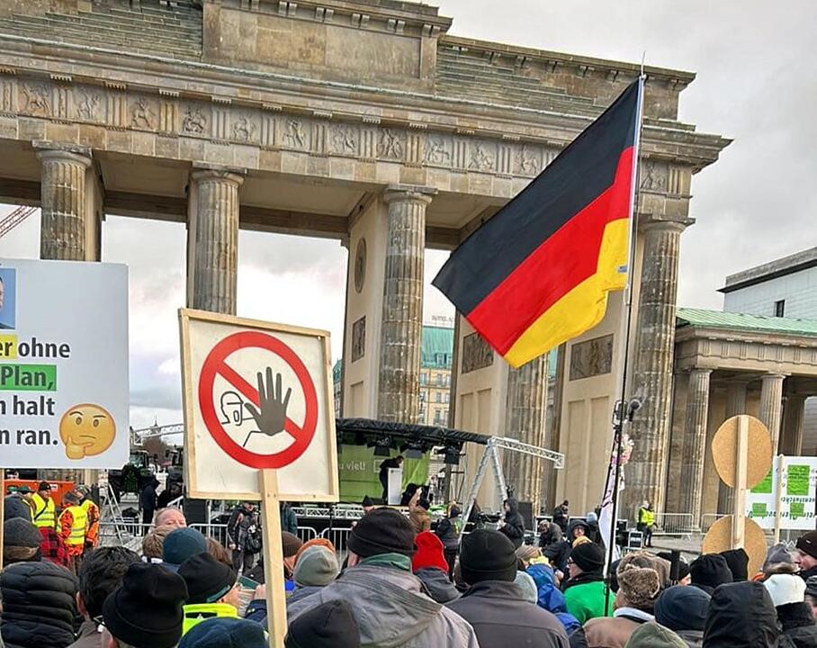 Bauernproteste - Großkundgebung in Berlin