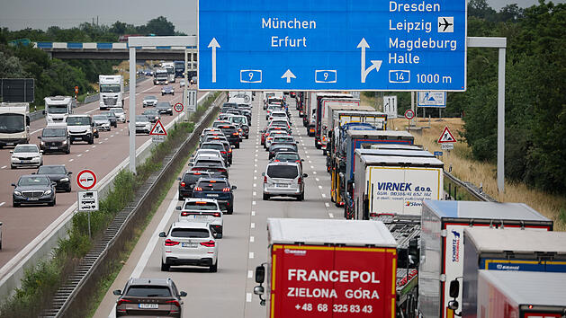 Stau auf der Autobahn