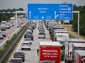 Stau auf der Autobahn