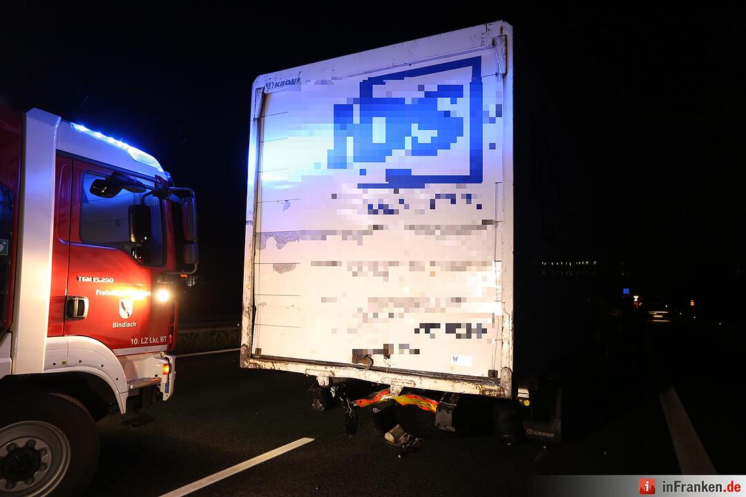 Schwerer Lkw-Unfall auf der A9 bei Bayreuth