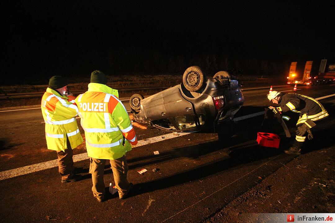 Schwerer Unfall auf der A70