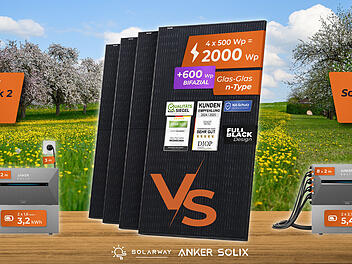 Effiziente Balkonkraftwerke von Solarway: Wahlweise mit Solarbank 2 oder 3