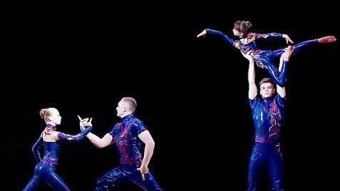 Die Sportakrobatikgruppe der Coburger Turnerschaft demonstrierte faszinierende Körperbeherrschung.