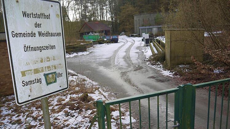 Die Tage des Wertstoffhofs in Weidhausen sind gezählt. Foto: Berthold Köhler