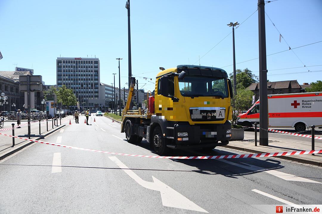 Hauptbahnhof Nürnberg: Mann wird von Lkw totgefahren