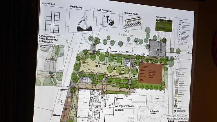 Der Plan für den Marktplatz der Generationen    Foto: Evi Seeger