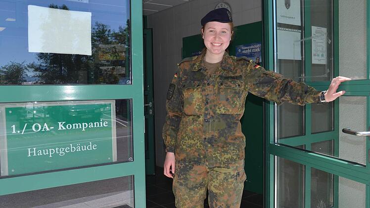 Anna Lena Remmele stammt aus der Nähe von Aschaffenburg und wird in der kommenden Woche ihre Ausbildung fortsetzen. Foto: Kathrin Kupka-Hahn