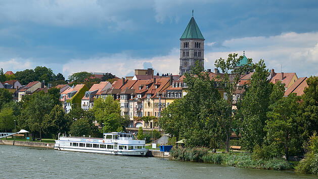 Stadtansicht Schweinfurt, Unterfranken, Deutschland