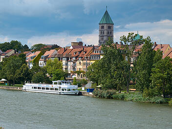 Stadtansicht Schweinfurt, Unterfranken, Deutschland