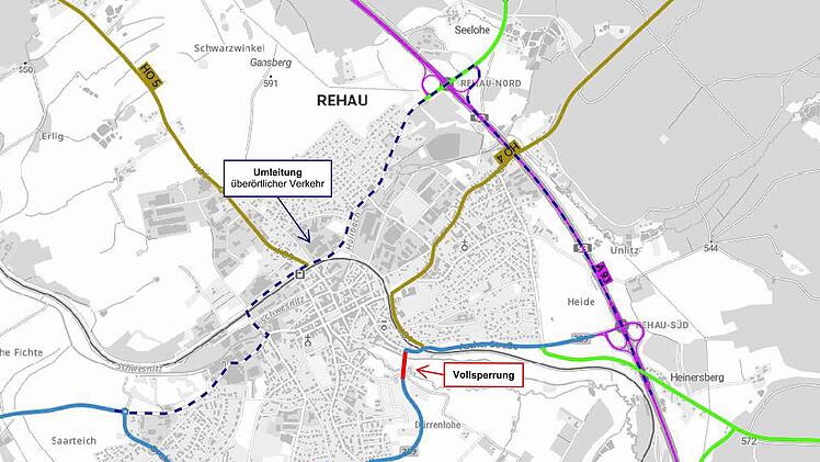 Rehau: Br&uuml;cke &uuml;ber Perlenbachtal - Sanierung startet