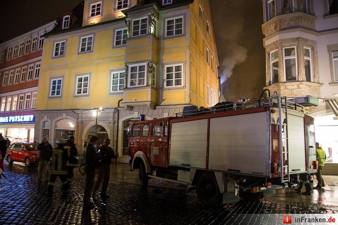 Schwelbrand in Coburger Innenstadt