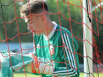 Hat den Konkurrenzkampf im Tor gerne angenommen: Fuchsstadts Keeper Tayrell Kruppa. Foto: ssp