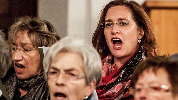 Impressionen von der Probenarbeit in Mönchröden.Foto: Jochen Berger