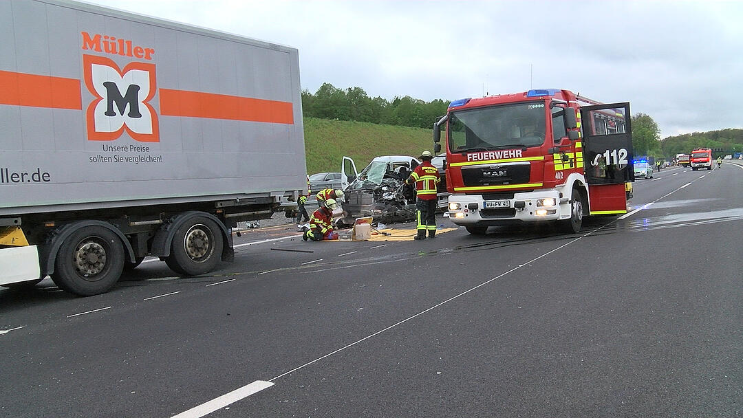 In Stauende gekracht: Tödlicher Unfall auf A3 bei Würzburg