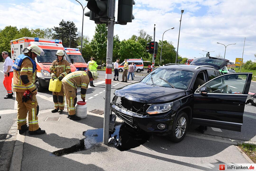 Schwerer Unfall am Berliner Ring in Bamberg