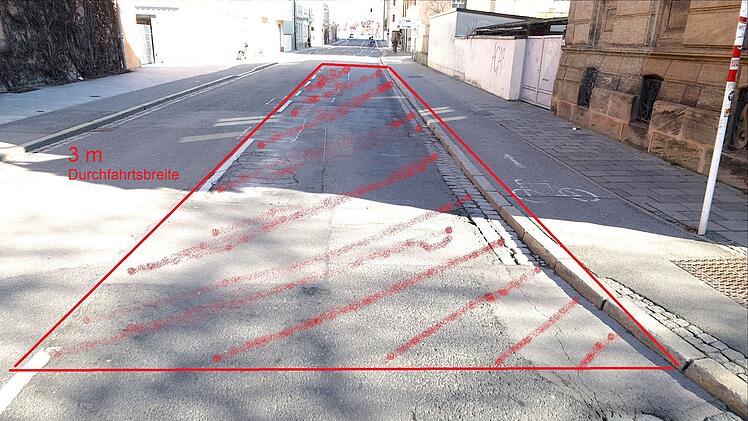 Bamberg: Innere L&ouml;wenstra&szlig;e teils gesperrt - Handlungsbedarf noch w&auml;hrend Sommerferien