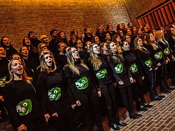 Der Coburger Hochschulchor "Die Klangfänger" gestaltete ein Adventskonzert in St. Markus. Fotos: Jochen Berger