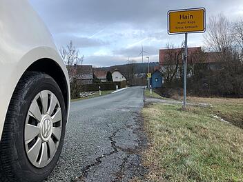 Die Ortsdurchfahrt von Hain wird für 1,1 Millionen Euro saniert. Alexander Löffler