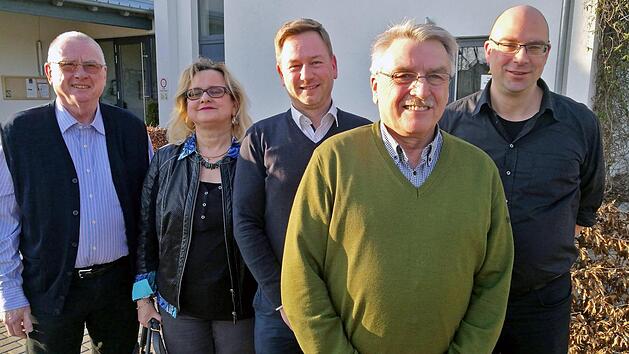 V.li.: Walter Achtziger, Gaby Seidl, Jochen Kellner, Heinz Kuntke und Rainer Pfaff  Foto: Rainer Pfaff