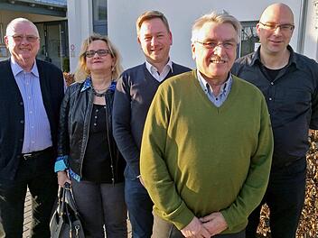 V.li.: Walter Achtziger, Gaby Seidl, Jochen Kellner, Heinz Kuntke und Rainer Pfaff  Foto: Rainer Pfaff