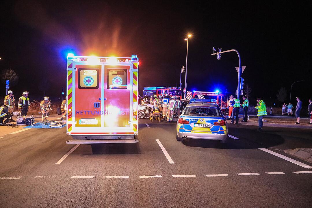 Schwerer Unfall zwischen Bamberg und Memmelsdorf