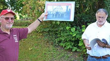 Elmar Barth und Herbert Peschke (von links) Fotos: Jasmin Herbst