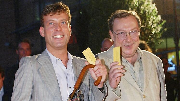 Mit seinem Schauspielkollegen Hagen Henning (links, Bild von 2004) war Jaecki Schwarz rund 20 Jahre liiert.