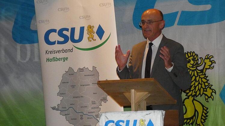 "Politik für alle" auch nach einer Wiederwahl versprach Wilhelm Schneider bei seiner Vorstellung.  Christian Licha