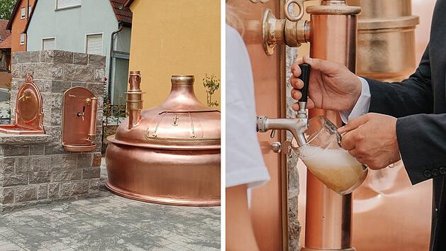 Bier statt Wasser: Besonderer Dorfbrunnen in Krautheim lockt am Samstag