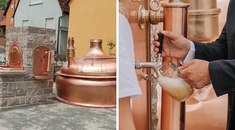Bier statt Wasser: Besonderer Dorfbrunnen in Krautheim lockt am Samstag