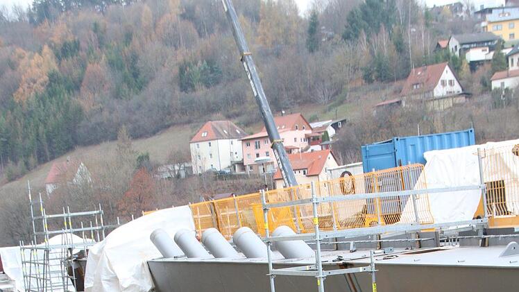 Blick auf die Baustelle bei Untersteinach. Foto: Jürgen Gärtner