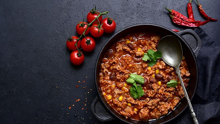 Der Fleischeintopf Chili con carne z&auml;hlt zu den Lieblingsessen der Deutschen.