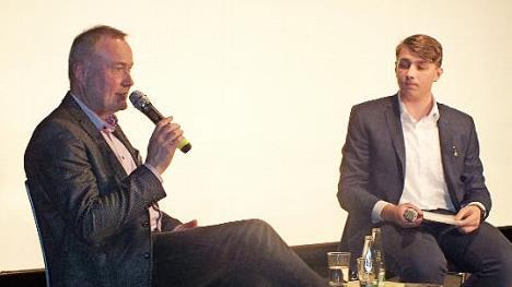 Simon Roller (rechts) befragte Bertram Schacher