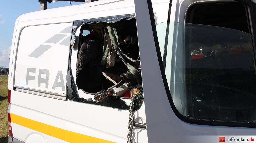 Unfall bei Wassertrüdingen im Landkreis Ansbach
