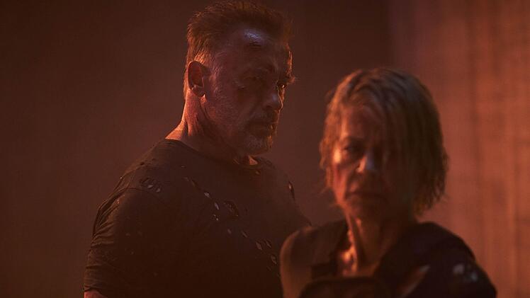 "Terminator: Dark Fate" ist auch ein Zusammentreffen von Arnold Schwarzenegger und Linda Hamilton.