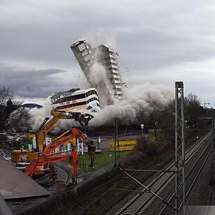 Sprengung des Bonn-Centers
