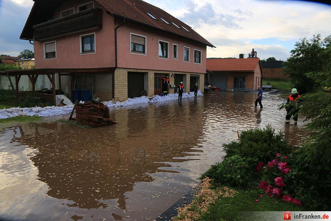 Hochwasser in Rauhenebrach