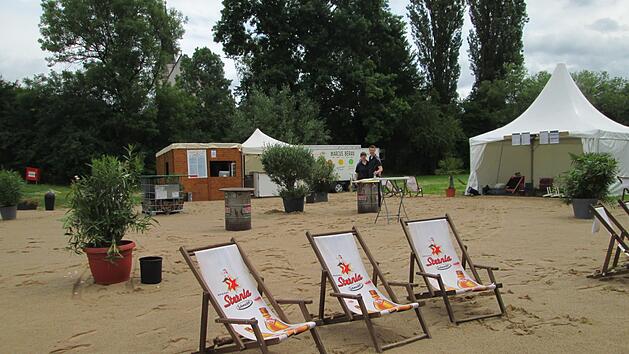 Sobald die Sonne  scheint darf hier s&uuml;dliches Feeling genossen werden. heg/Foto: Ehling