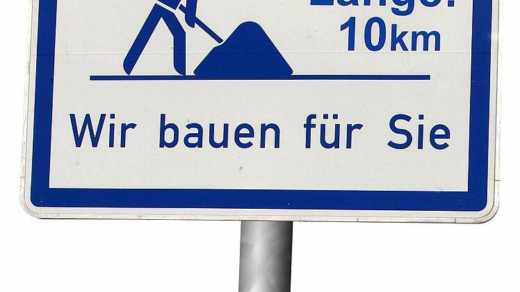 Baustellen, so weit das Auge reicht: Auch in Franken wird wieder in die Hände gespuckt ... Foto: dpa