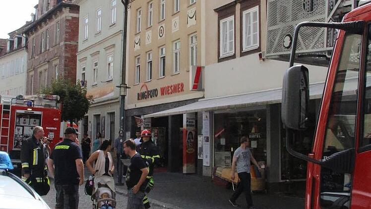 Großeinsatz im Steinweg Foto: Ulrike Nauer
