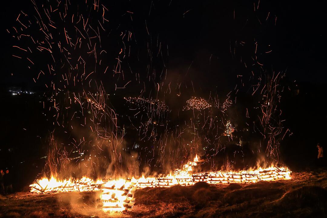 Feuerspektakel in der Fränkischen Schweiz