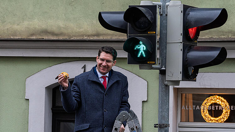Coburg bekommt eigenes Bratwurst-Ampelmännchen
