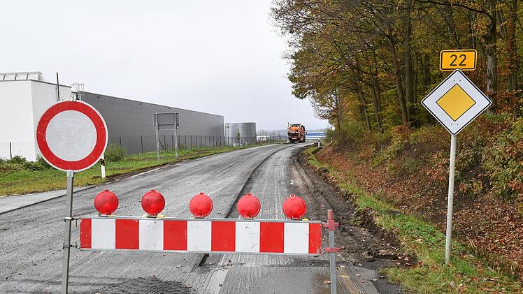 Die B22  von Scheßlitz in Richtung Würgau bis zur Straße "Am steinernen Kreuz" Foto: Ronald Rinklef