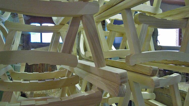 Schlittenherstellung in Leubach. Foto: Julia Raab