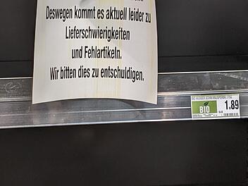 Leere Regale bei Edeka in Franken wegen heftigem Konflikt - "bedauern die Situation"