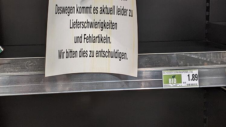 Leere Regale bei Edeka in Franken wegen heftigem Konflikt - "bedauern die Situation"
