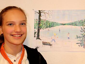 Theresa Maier hat den Kalender gemalt.Johanna Blum