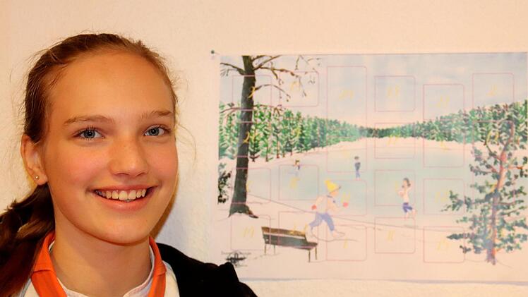 Theresa Maier hat den Kalender gemalt.Johanna Blum